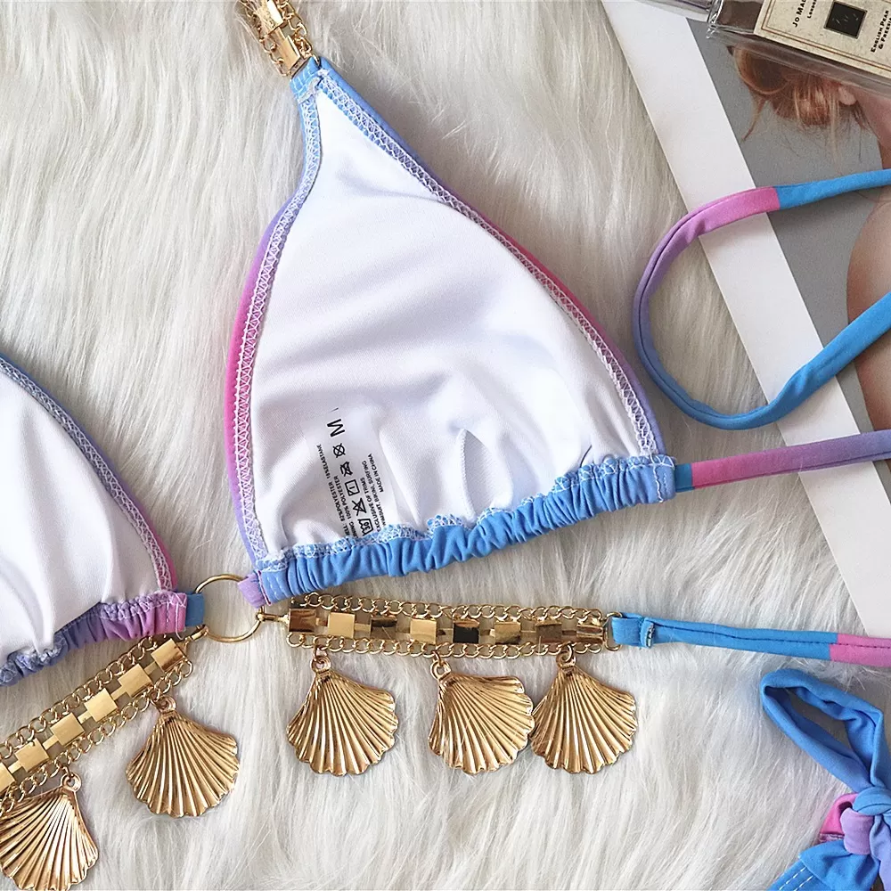 Shell-Detail Brazilian Bikini Set product image 7
