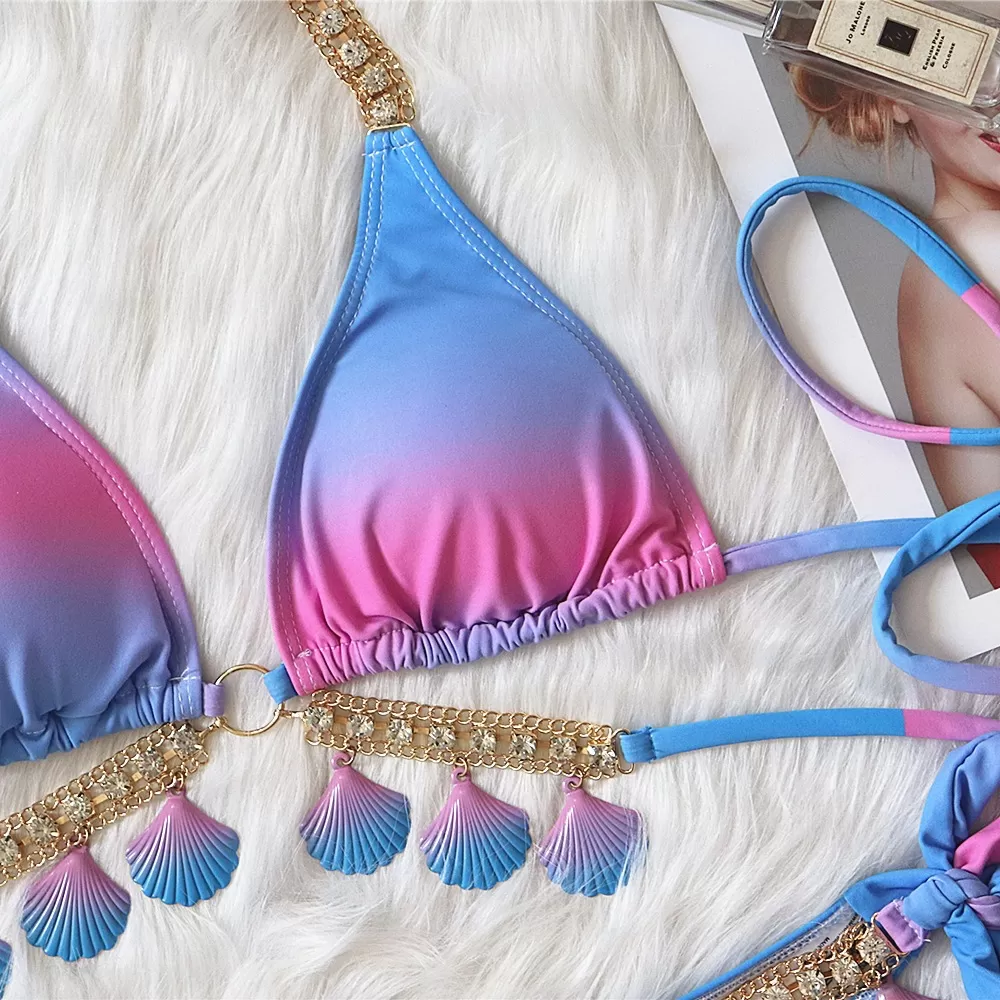 Shell-Detail Brazilian Bikini Set product image 6