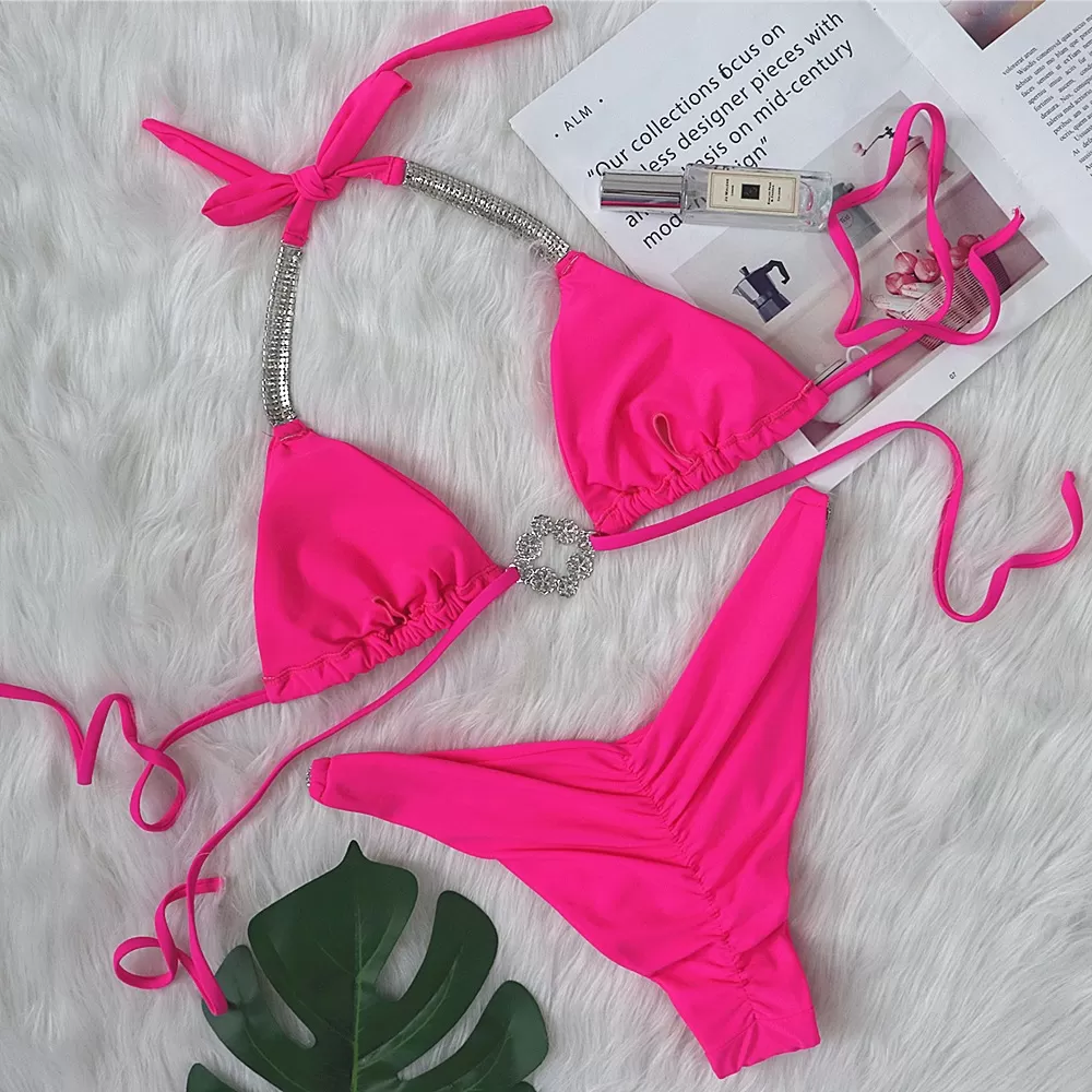 Rhinestone Triangle Bikini style image 2
