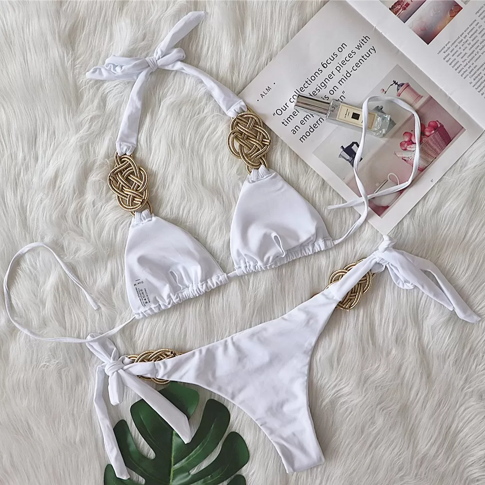Gold Trim Bikini style image 2