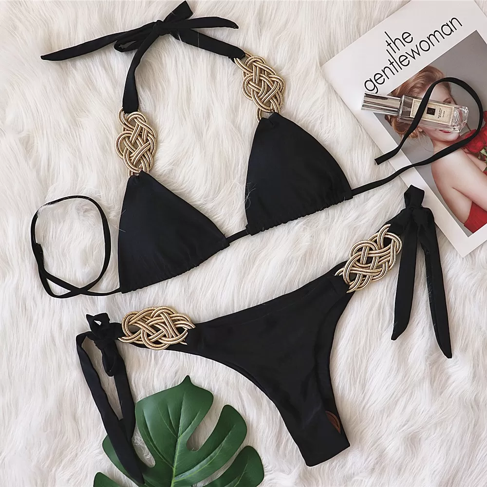 Gold Trim Bikini style image 4