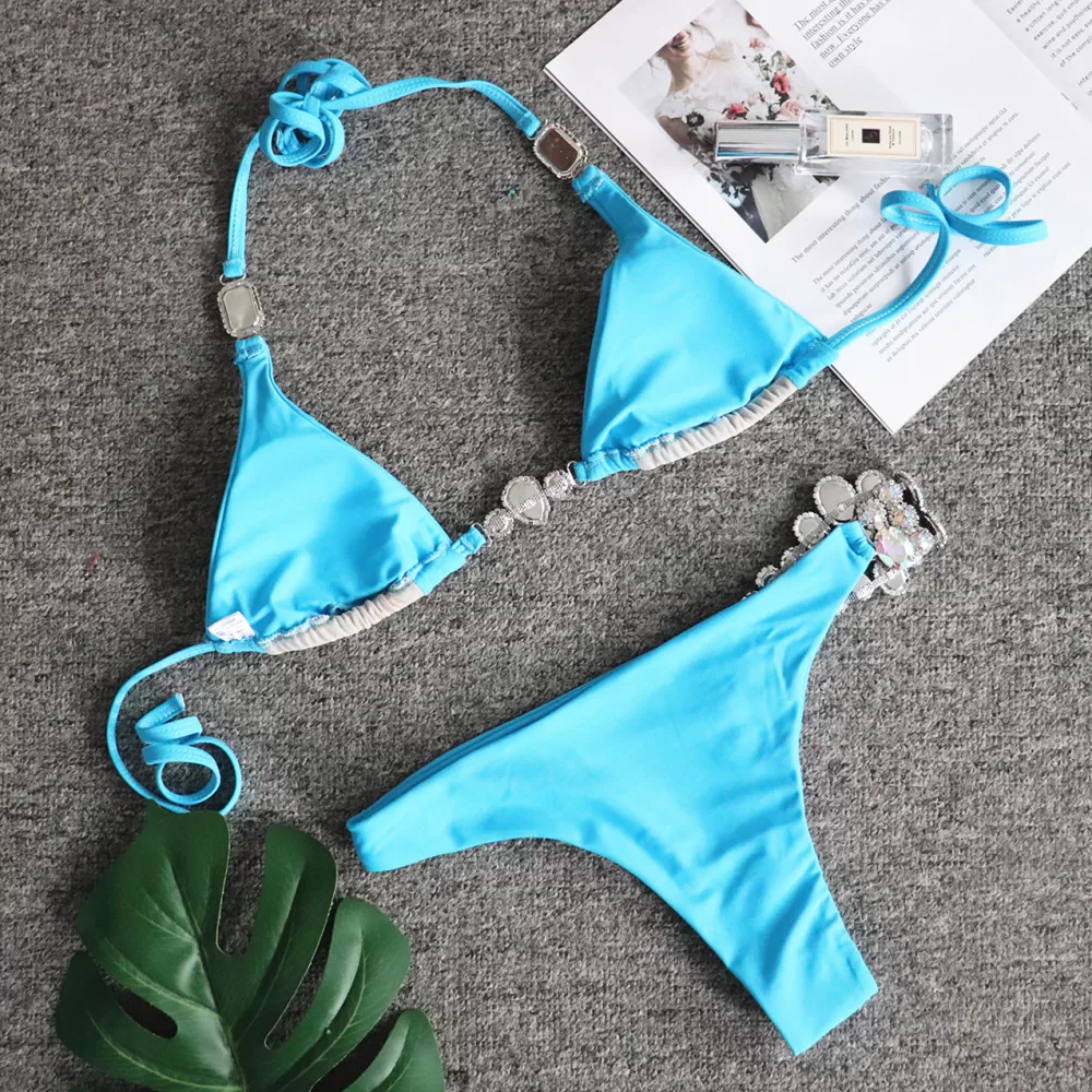 Crystal Diamond Bandage Two-Piece Bikini product image 5