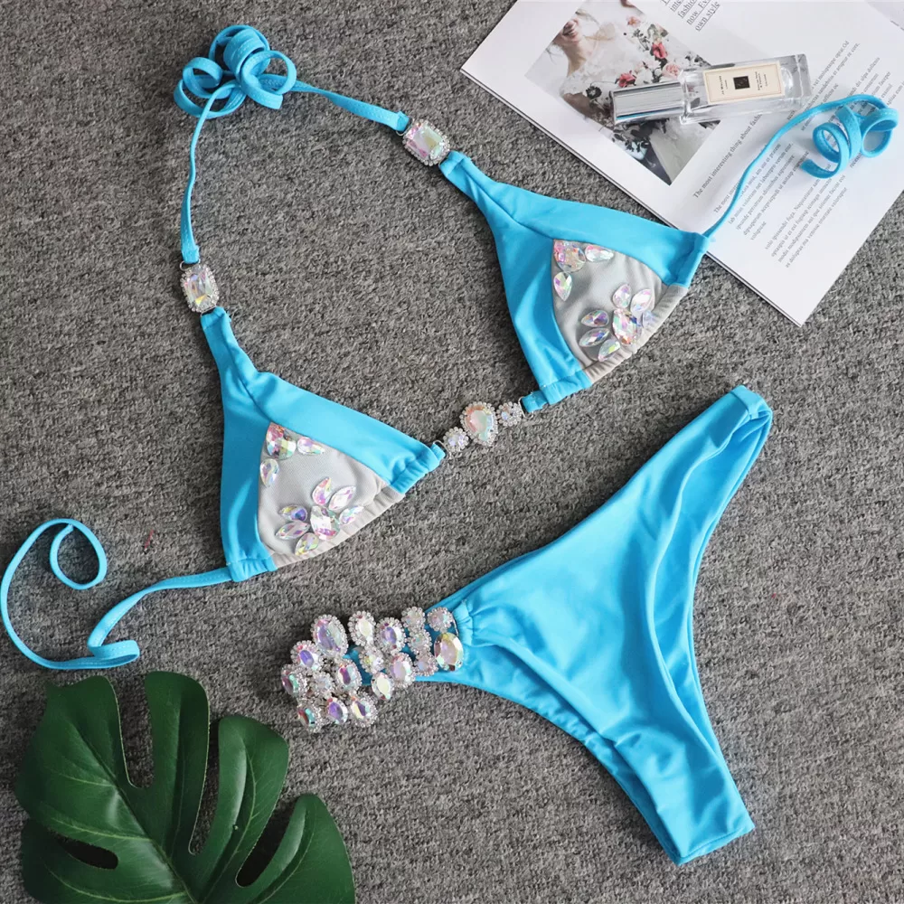 Crystal Diamond Bandage Two-Piece Bikini product image 4