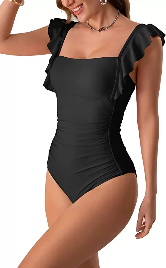 Ruffle Tie-Back Tummy-Control One-Piece Swimsuit product image 6