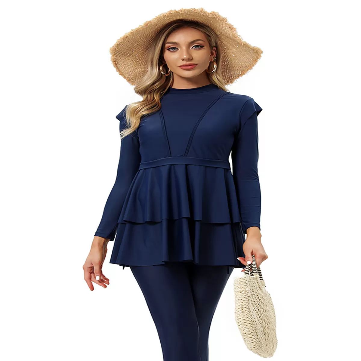Supportive Split Modest Swimwear Set