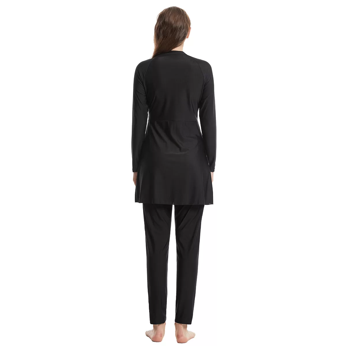 Long-Sleeve Patchwork Modest Swimsuit product image 4